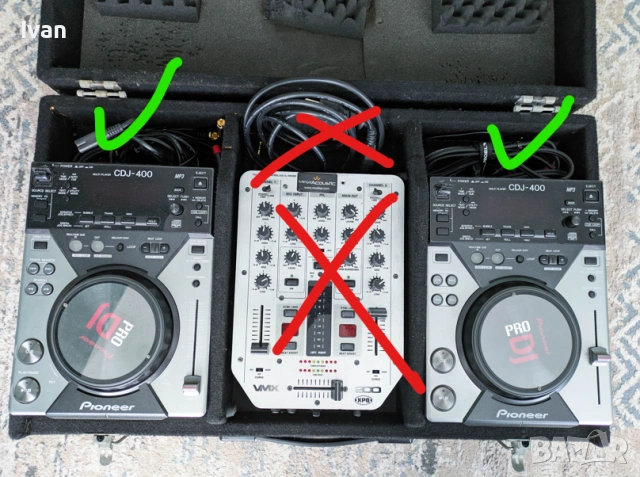 2x плеъра Pioneer CDJ-400 + кейс + кабели, снимка 9 - Ресийвъри, усилватели, смесителни пултове - 53327576
