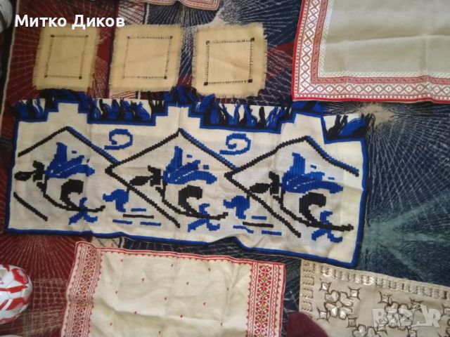 Български карета ръчно плетени лен коприна и други нови не ползвани, снимка 4 - Покривки за маси - 45221826