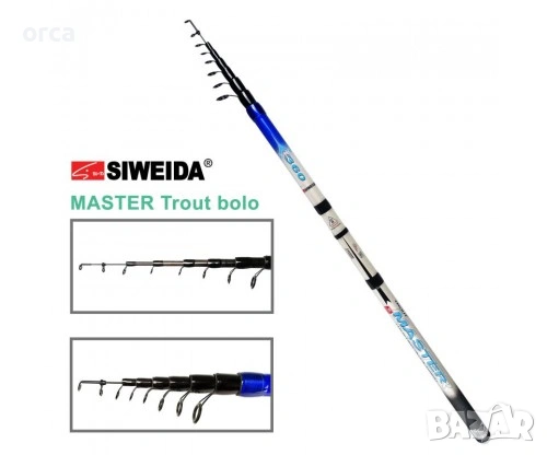 Въдица телескопична Siweida Master 4.00м IM9 карбон 20–60г