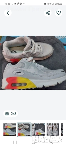 Детски обувки Nike - Air Max 90 Next Nature GS SITA размер 37,5 номер, 23,5см. , снимка 8 - Детски маратонки - 52377888