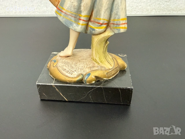 Италианска фигура - „Продавачка на плодове“. №8048, снимка 4 - Колекции - 54028392