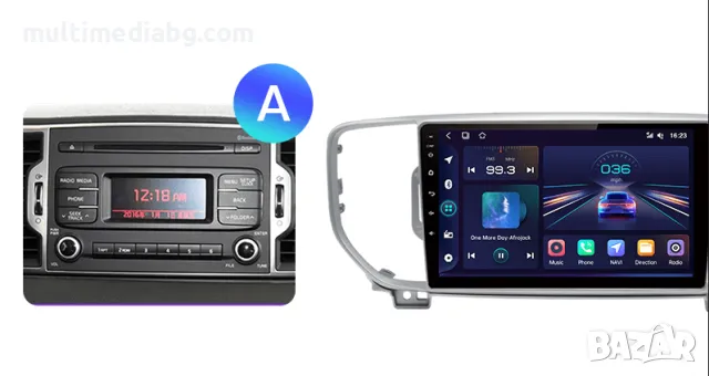 KIA Sportage 4 2016г-2018г Мултимедия Навигация Android, снимка 2 - Аксесоари и консумативи - 50067184