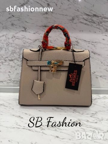 Hermes Kelly бежова чанта, снимка 7 - Чанти - 52656621