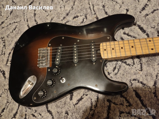 Винтидж 70’s S-Style електрическа китара – 3-позиционен ключ, възможно японско OEM производство, снимка 2 - Китари - 53598597