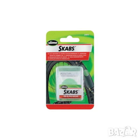 Slime лепенки за ремонт на гуми за велосипеди 6 броя, снимка 2 - Аксесоари и консумативи - 51015238