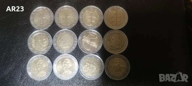 Монети от 2 евро от различни държави, снимка 3 - Нумизматика и бонистика - 53690342