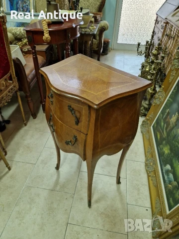 Страхотно антикварно английско дървено шкафче скрин масив, снимка 6 - Антикварни и старинни предмети - 51050750