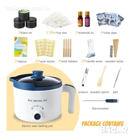 Комлект за начинаещи творци на свещи, снимка 2 - Декорация за дома - 52297616