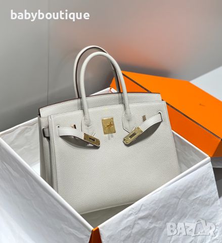 Hermes Birkin Pearl Gray, снимка 1 - Чанти - 45389851