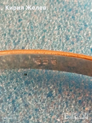 Сребърна гривна с ОЛИВИН камък на късмета , хармонията и обновлението има тонизиращ ефект 52532, снимка 8 - Гривни - 53015263