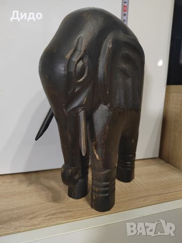 Дървена фигура на слон., снимка 4 - Декорация за дома - 45175572