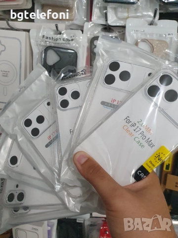 iPhone 17 , AIR , 17 Pro , 17 Pro Max прозрачни силиконови гърбове, снимка 3 - Калъфи, кейсове - 51726165