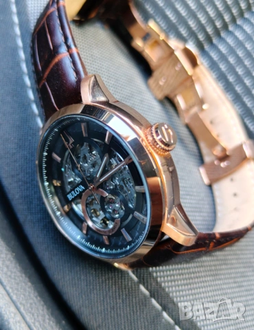 Перфектно състояние Bulova automatic 97A169, бартер, снимка 3 - Мъжки - 53099223