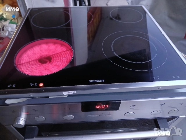 Фурна за вграждане със керамичен плот Siemens , снимка 6 - Печки, фурни - 53870019