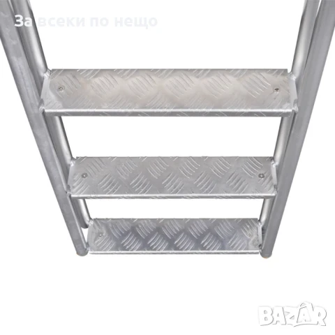 Стълба с 4 стъпала за басейн или док, алуминий, 167 см Код P716, снимка 3 - Басейни и аксесоари - 50621440