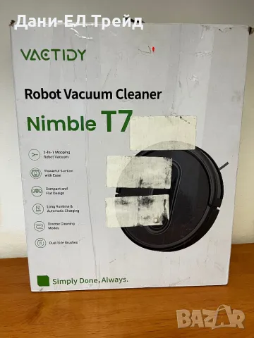 Прахосмукачка робот Vactidy T7, снимка 4 - Прахосмукачки - 48736968