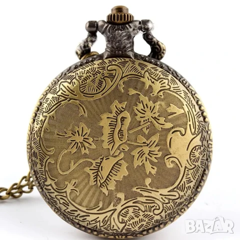 Джобен часовник влак локомотив парен машинист бърз експрес гарата, снимка 4 - Джобни - 51103428