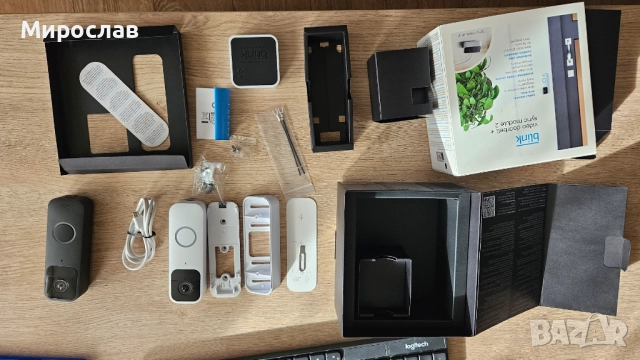 Продавам безжичен видео звънец Blink Video Doorbell + Sync Module 2 - бял