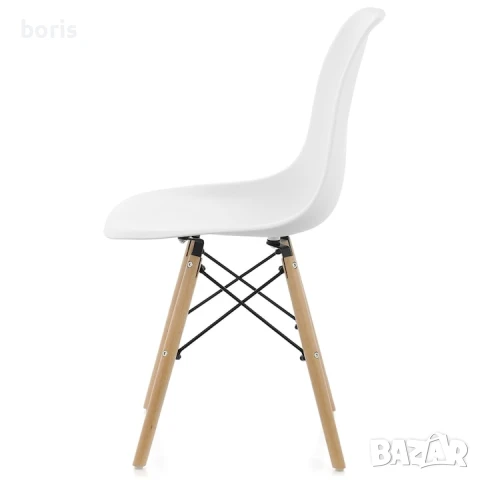 Комплект столове Dining Kring Kai – 4 броя, Бял, снимка 5 - Столове - 50910421