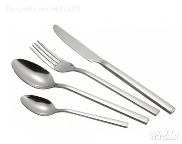 Прибори 24ч.Voltz OV51512A24, неръждаема стомана, сребърен/златен/черен, снимка 1 - Прибори за хранене, готвене и сервиране - 45204021