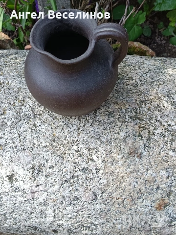 черна керамична ваза , снимка 2 - Вази - 54097551