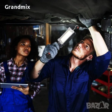 Работна акумулаторна лампа с кука