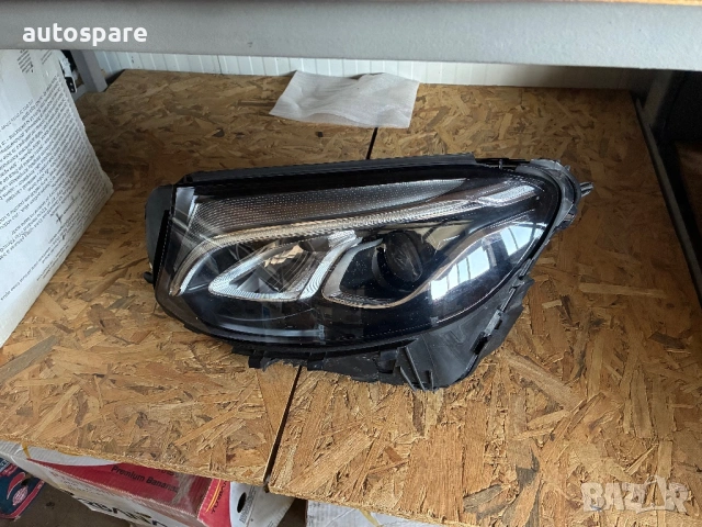 Ляв фар Mercedes GLC. W253. Мерцедес ГЛС. С забележки. 