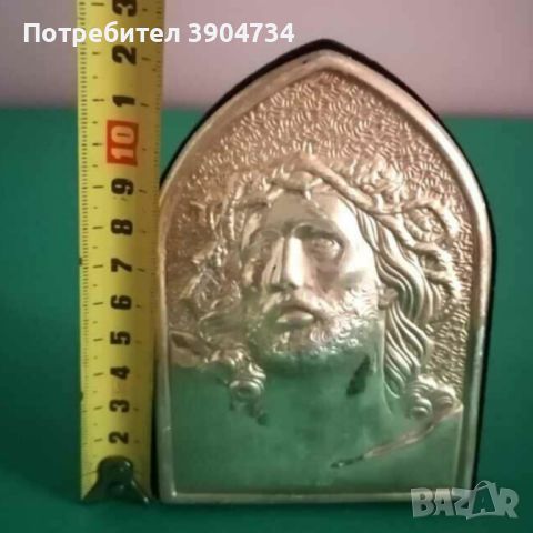 Исус Христос с трънен венец сребро , снимка 8 - Икони - 46509130