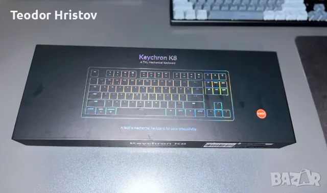 Безжична клавиатура Keychron K8 Gateron Brown Switches, Hot-Swappable, снимка 6 - Клавиатури и мишки - 49423423