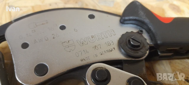 Кримпващи клещи Wurth , снимка 2 - Клещи - 50735640