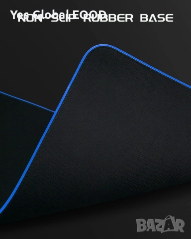 XXL геймърски пад за мишка с RGB подсветка и гумирана основа, снимка 6 - Клавиатури и мишки - 52814201