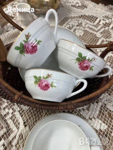 4 сета за чай Напълно здрави  Вместимост-180 мл на око , снимка 3 - Чаши - 53730053