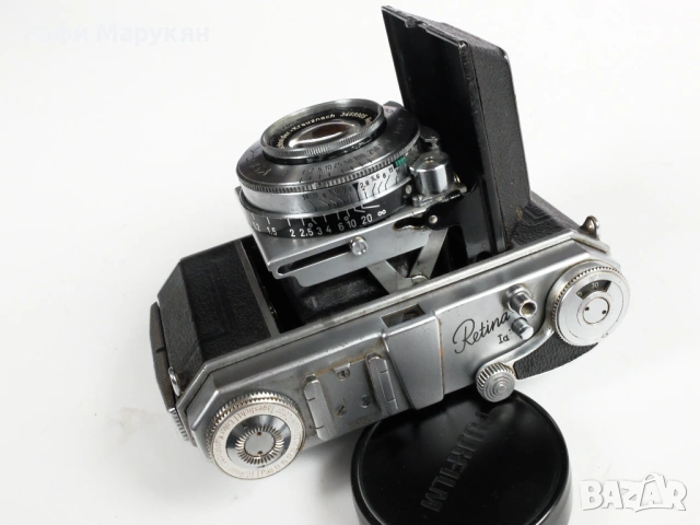 Джобното бижу, филмовата камера "KODAK-RETINA 1a" с об. XENAR 2,8/50 mm, снимка 3 - Фотоапарати - 53463177