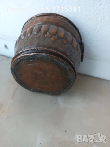 Медна кашпа с дръжки, снимка 2 - Декорация за дома - 52108939
