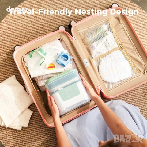 Стерилизатор и сушилня за шишета Momcozy 4 в 1, капацитет 6 шишета, снимка 6 - Стерилизатори - 53383157