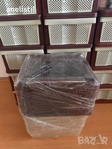 🗄️ ВИСОК ПЛАСТМАСОВ ШКАФ С 8 ДЪЛБОКИ ЧЕКМЕДЖЕТА + КОЛЕЛЦА, снимка 5 - Шкафове - 53218741