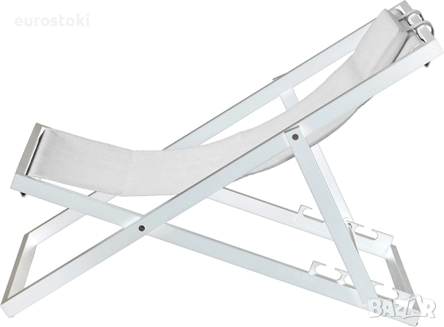 Сгъваем алуминиев шезлонг Duramax Newport,  накланяща се седалка с удобна облегалка за глава, сгъвае, снимка 3 - Градински мебели, декорация  - 51784842