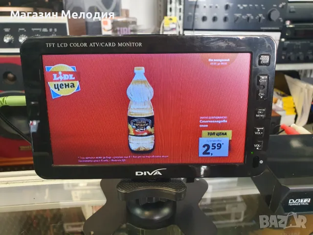 7" Телевизор и монитор DIVA Работи на 220 и 12 волта. TFT LCD Color ATV/Card Reader / Monitor Може д, снимка 17 - Телевизори - 49370506