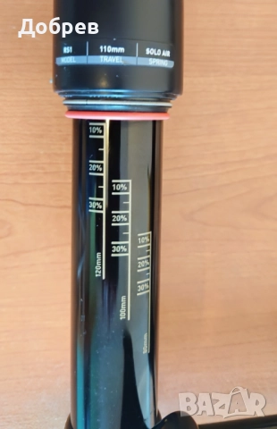 Вилка карбон RS1 RockShox 29", ход 110mm, Push Remote с Gate control, Rebound, с вкл. ос и команда, снимка 7 - Части за велосипеди - 52469478