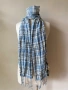 Mъжки, син кариран шал от 100 % памук, снимка 3