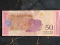 Банкнота - Венецуела - 50 боливара UNC | 2018г., снимка 2
