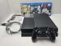 +Гаранция! PS4 Playstation 4 Плейстейшън 4 500GB джойстик игра кабели 3 игри, снимка 1