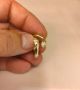 Златен пръстен с майчини ръце, красив златен пръстен, уникален пръстенрегулируем пръстен, 14К злато, снимка 5