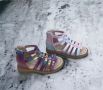 Многоцветни детски сандали за момиче - За цветна разходка през лятото! 8962 Номера от 25 до 36 , снимка 1 - Детски сандали и чехли - 45717186