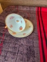 Малка порцеланова винтидж чаша и подложна чиния, снимка 4