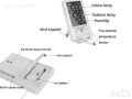 Термометър,хидромер,часовник 3 в 1 ТА 298 , снимка 3