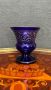 Кристална ваза Bohemia със сребро, снимка 1 - Вази - 45334397