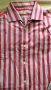 Риза с дълъг ръкав - Червено и бяло райе - 16 1/2, снимка 4