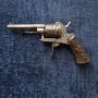Револвер от 1860/70. Много красив щифтов пистолет, Оръжие от Белгия, колекционерски подарък за мъж, снимка 2
