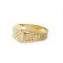 Златен мъжки пръстен 2,94гр. размер:64 14кр. проба:585 модел:23555-1, снимка 3